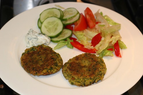 broad bean fritters