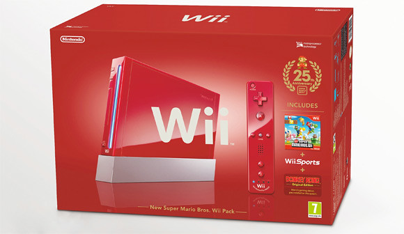 Nintendo Wii y DSi XL de color ROJO en honor a los 25 años de Super Mario Bros