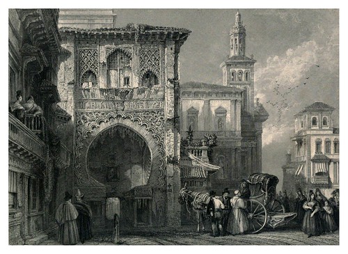 004-La casa del Carbon-Tourist in Spain-Granada-1835-David Roberts