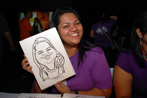 caricature live sketching for SDN First Anniversary Bash - 1