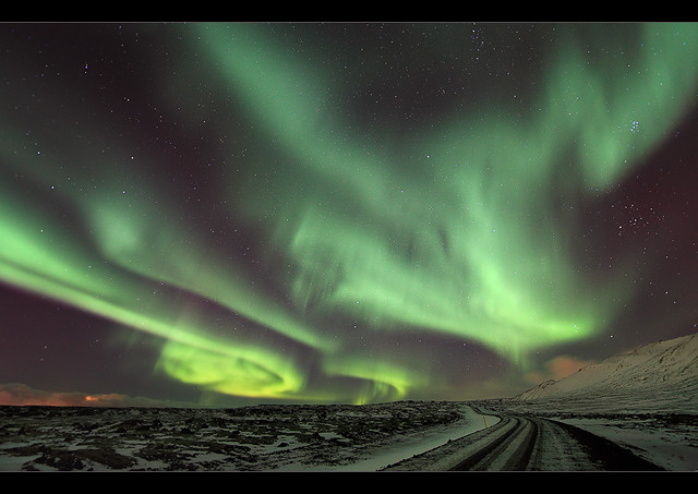 Aurora Chaos - Northern Lights at Bláfjöll, Iceland