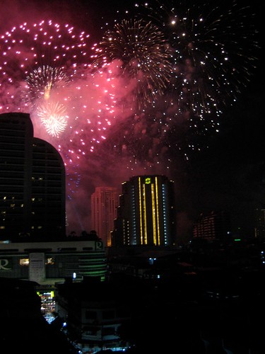 Fireworks over the Chao Phraya
