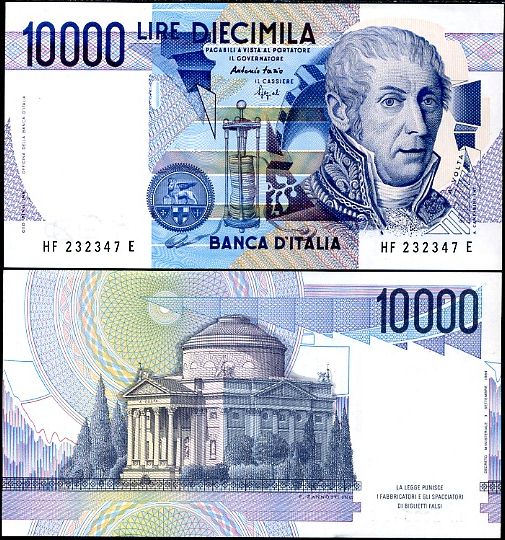 10 000 Lír Taliansko 1984, P112