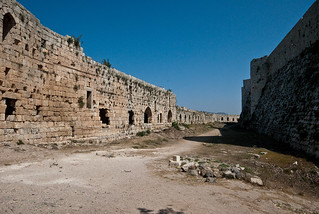 Syria, near Homs, Crusader fortress, Krak de Chevalier,