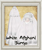 Shabby Chic White Afghani Burqa