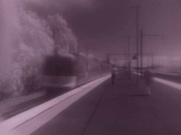 Train Station in Infrared