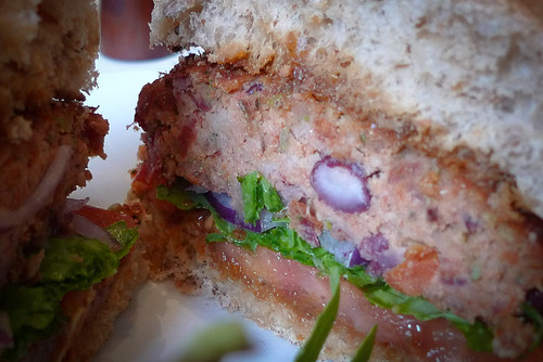 What's inside a Mildred's veggie burger?