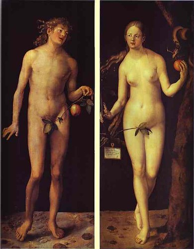 Adam and Eve, Albrecht Dürer, Oil on Panel