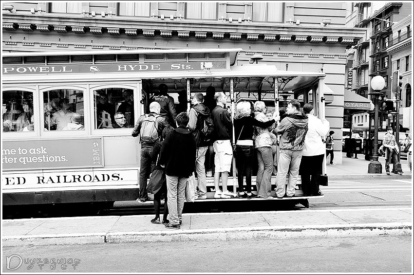Cable Car B&W.