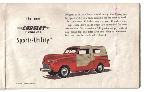 He later moved on to refrigerators and then cars Crosley cars were were