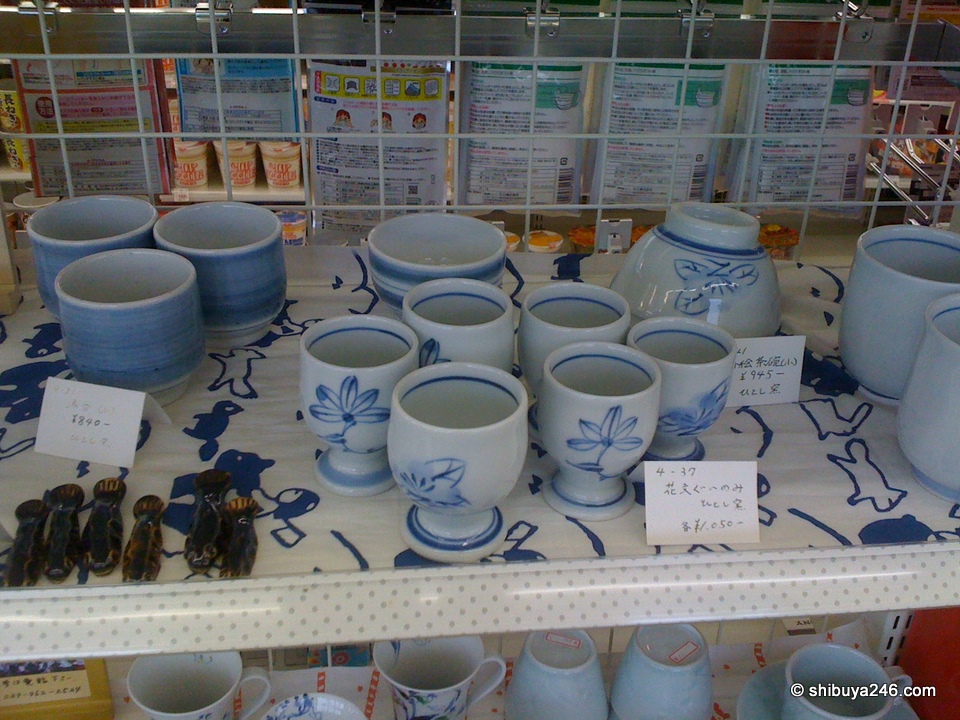 More pottery on display here. You can buy anything at the convenience store!