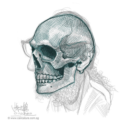 Schoolism - Assignment 6 - Sketch 3 of Bill skull