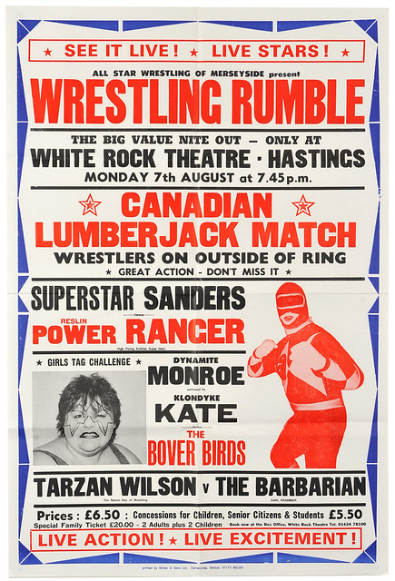 wrestling poster, hastings