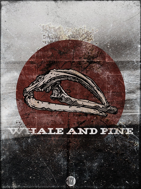 Studio Ace of Spade - Whale and Pine - Whale skull - 18x24"
