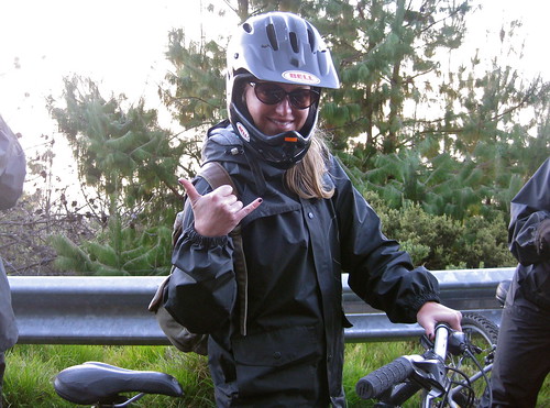 getting ready to bike down Haleakala... I know I look good!