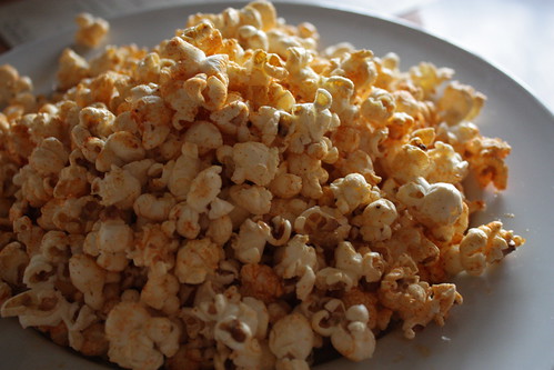They serve popcorn. POPCORN. At a restaurant. Never have I heard of anything so magical. 