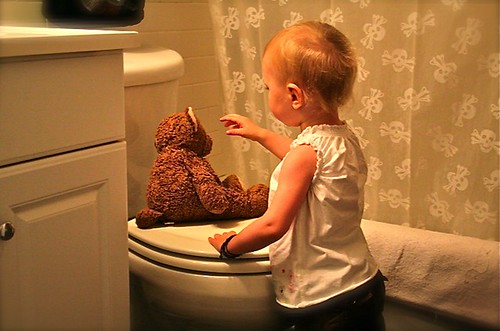 Zoey bear toilet