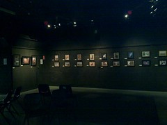 Exhibition setup at 1812 Theatre - my photos