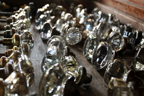 Crystal Knobs at Architectural Salvage