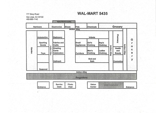 Wal Mart Store Map San