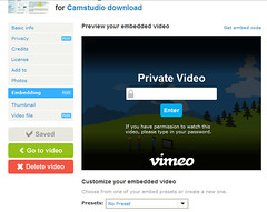 Vimeo embed met wachtwoord
