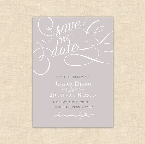 Elegant Save the Date Card