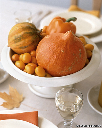 Center pieces are the perfect touch to any fall theme table setting