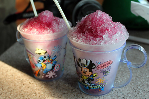 Our ice drinks in Adventureland