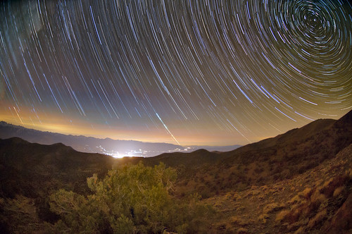 Stars over Bishop, California