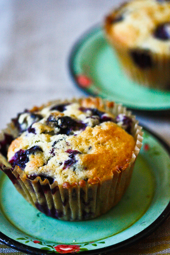 Blueberry cornmeal muffins  (1 of 1)