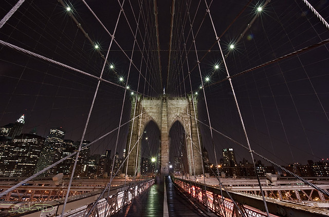 Spider-Man's Web: Brooklyn Bridge - New York City by DiGitALGoLD