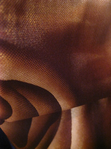 Brown Fabric with Abstract Geometric Pattern