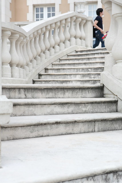 純白の階段