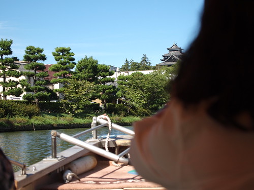 堀川遊覧船から見た松江城