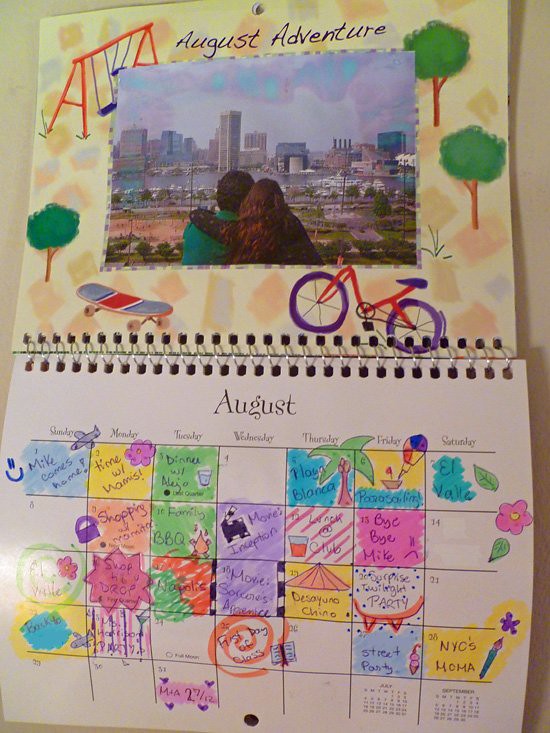 Calendar Craft - August