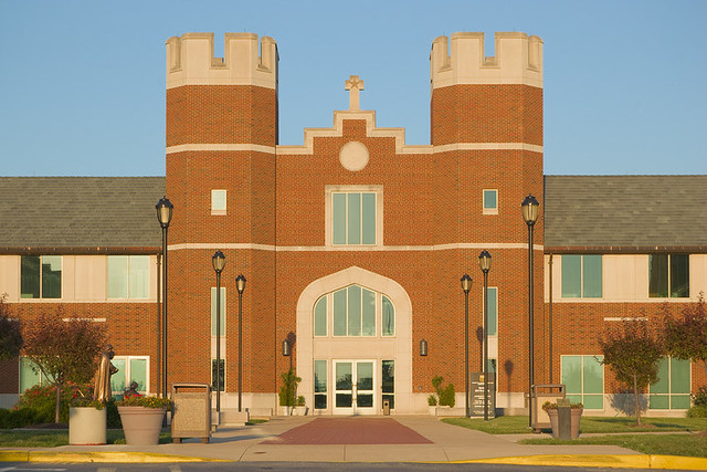 Christian Brothers College High School, in Town and Country, Missouri, USA - exterior front