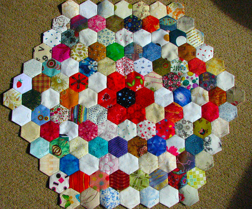 hexagon with six rings