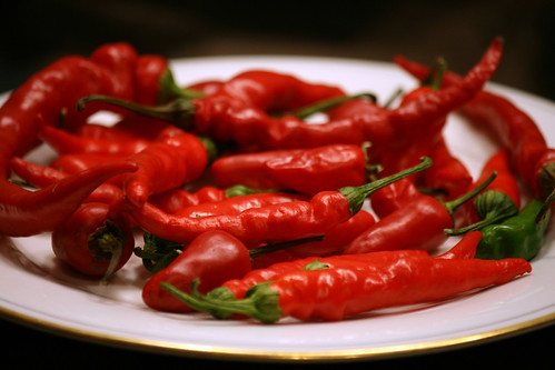 chiles on a plate