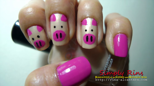 Nail Art Three Little Pigs 02