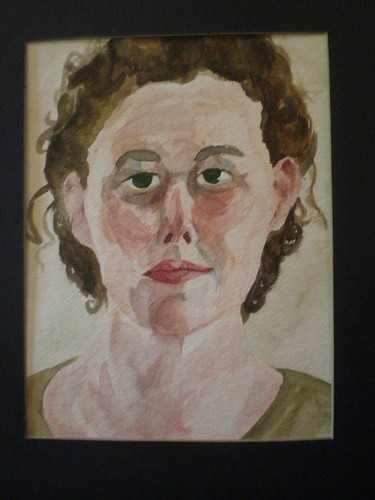 Watercolor self portrait