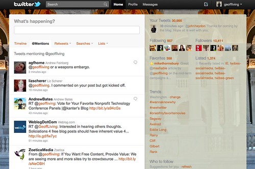 The New Twitter Interface