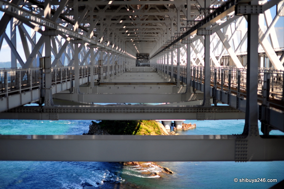 The under structure of the bridge