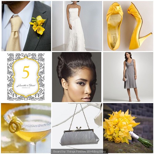 Charcoal and Yellow Wedding Color Groom 39s suit theknotcom Wedding dress