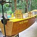 Electric squareback canoe 6mph with an electric trolling motor - cartoppable