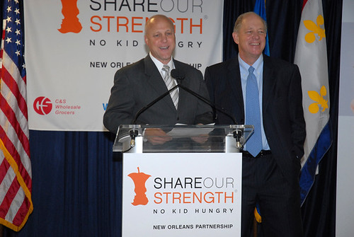 New Orleans Mayor Mitch Landrieu and Share Our Strength Executive Director Billy Shore gave a presentation about their five-year plan to end childhood hunger in New Orleans.