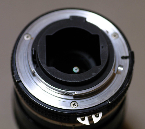 The back of 55mm lens
