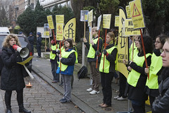 Demonstration Embassy Kenya in Brussels by Amnesty Belgium