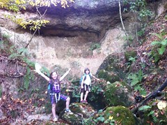  Girls at Falls South of Waterfall Trail 