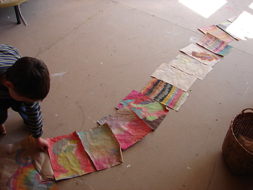 Children's painted garland 