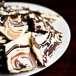 Swirly Chocolate Peppermint Bark